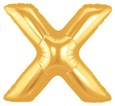 [LG024] 14"金色字母球：X